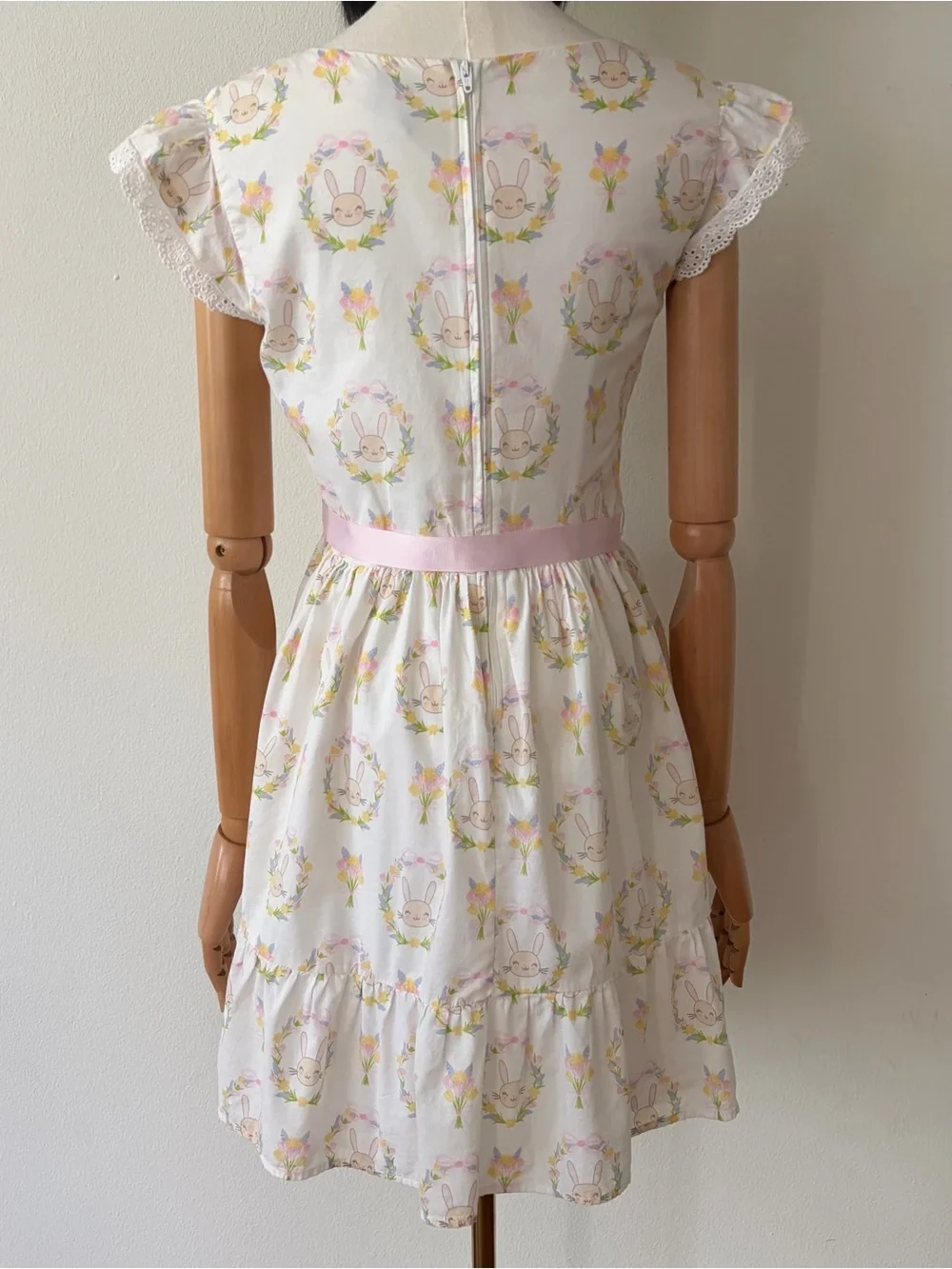 The Children's Place Easter Bunny Floral Ribbon Dress Size 16 Girls/Teens